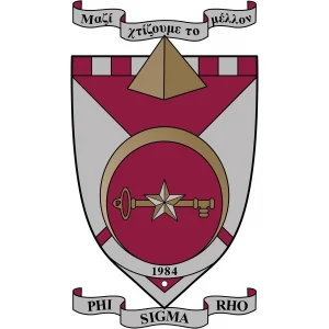 Phi Sigma Rho crest